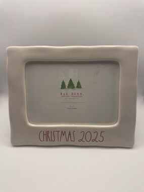 Rae Dunn Cream Ceramic Frame Christmas 2025 5x7